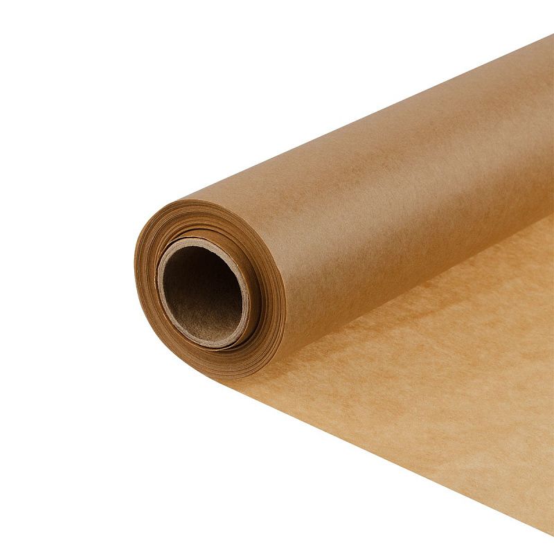 Бумага (пергамент) для выпечки OfficeClean, бежевая, 38см*25м, 41г/м2, в рулоне, в пленке, силиконизированная