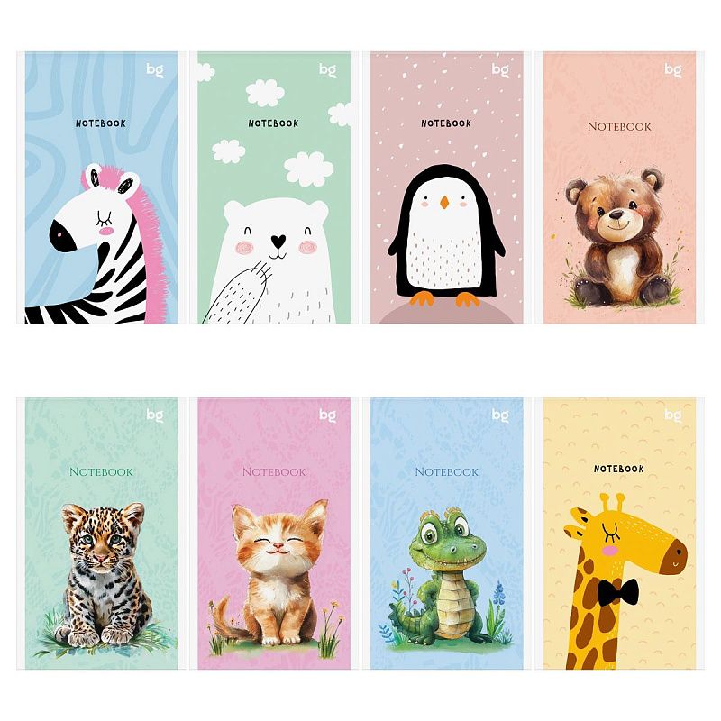 Блокнот А6 32л., на скрепке BG "Весёлые друзья"