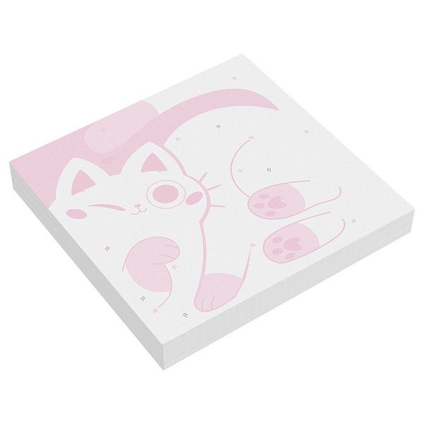 Блок для записей MESHU "Meow-meow", 8,5*8,5см, 100л., на склейке