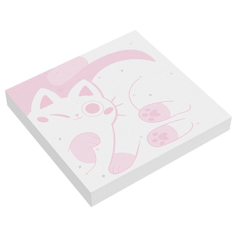 Блок для записей MESHU "Meow-meow", 8,5*8,5см, 100л., на склейке