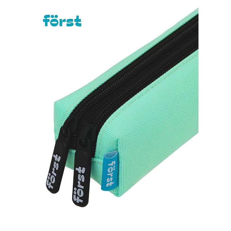 УЦЕНКА - Пенал мягкий 2 отделения, 200*40*45 Först "Mint ice-cream", полиэстер (осн 352115) 