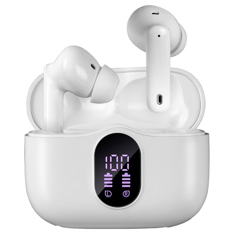 Наушники с микрофоном беспроводные Sven E-310B, TWS Bluetooth, разъем Type-C, белый