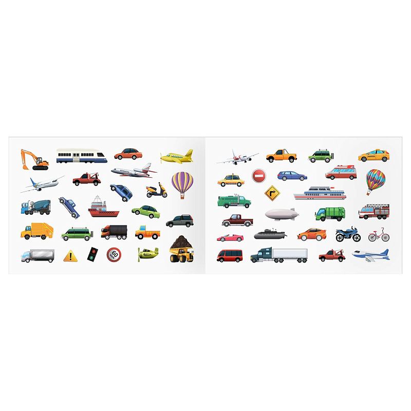 Альбом с наклейками ТРИ СОВЫ "100 наклеек. Транспорт", А5, 100шт.