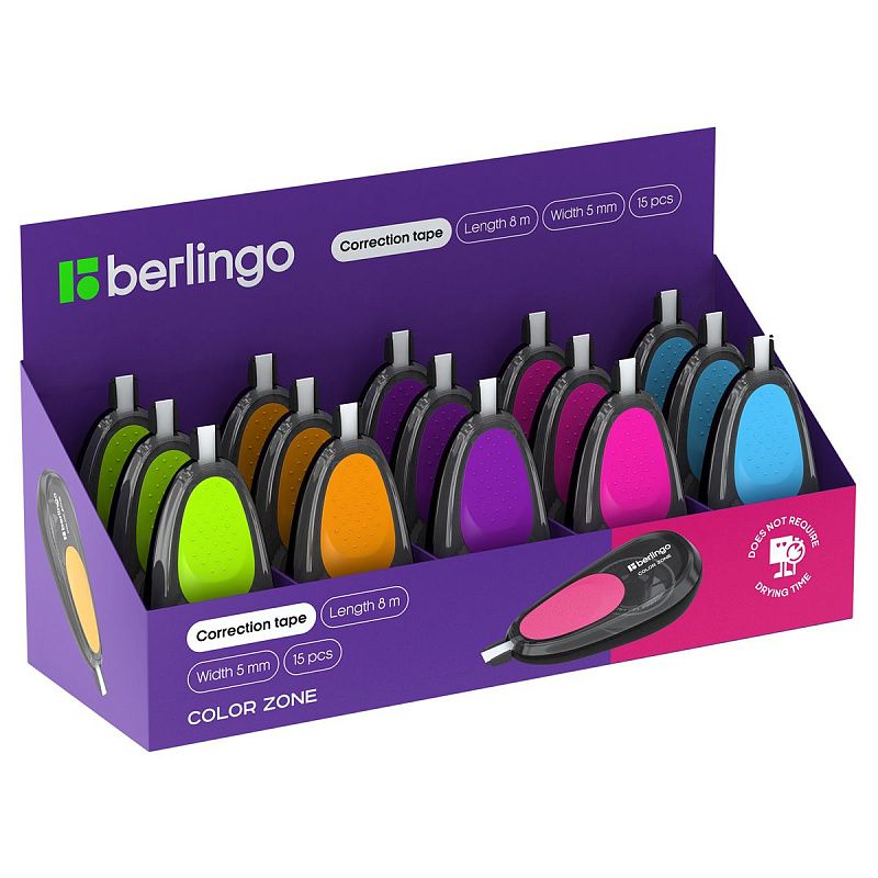 Корректирующая лента Berlingo "Color Zone" 5мм*8м