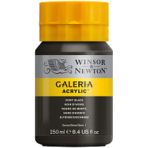 Краска акриловая художественная Winsor&Newton "Galeria", 250мл, туба, черная слоновая кость