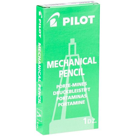 Карандаш механический Pilot 0,5мм, с ластиком, синий прорезиненый корпус 