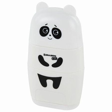 Точилка с ластиком 2 в 1 BRAUBERG KIDS "Зверушки", 2 отверстия, дизайн ассорти, 271989 