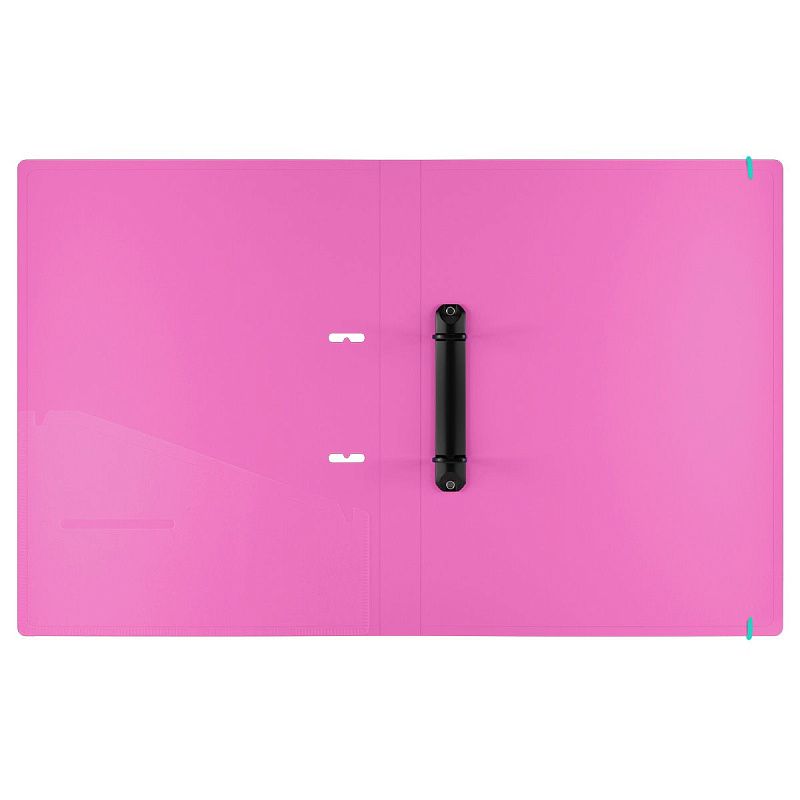 Папка на 2 кольцах Berlingo "Raze" А4, 24мм, 600мкм, D-кольца, с внутр. карманом, желтая, софт-тач 