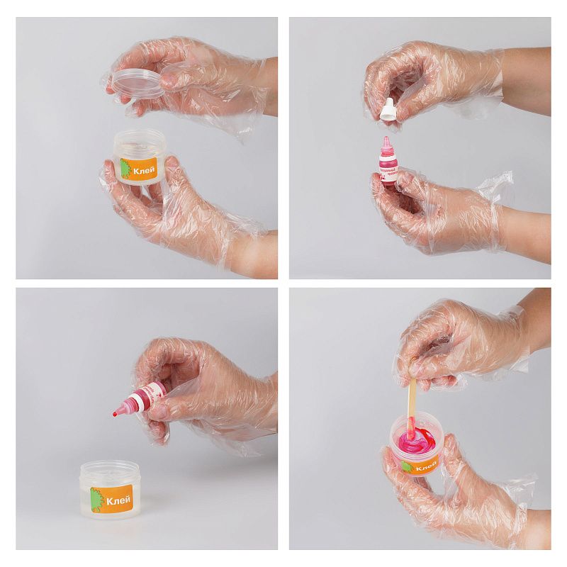 УЦЕНКА - Набор для создания слаймов 3в1 ТРИ СОВЫ Slime party "Магическая вечеринка", свет.в темноте,с кубиками,с шариками,с блестк, аромат(осн 362545)