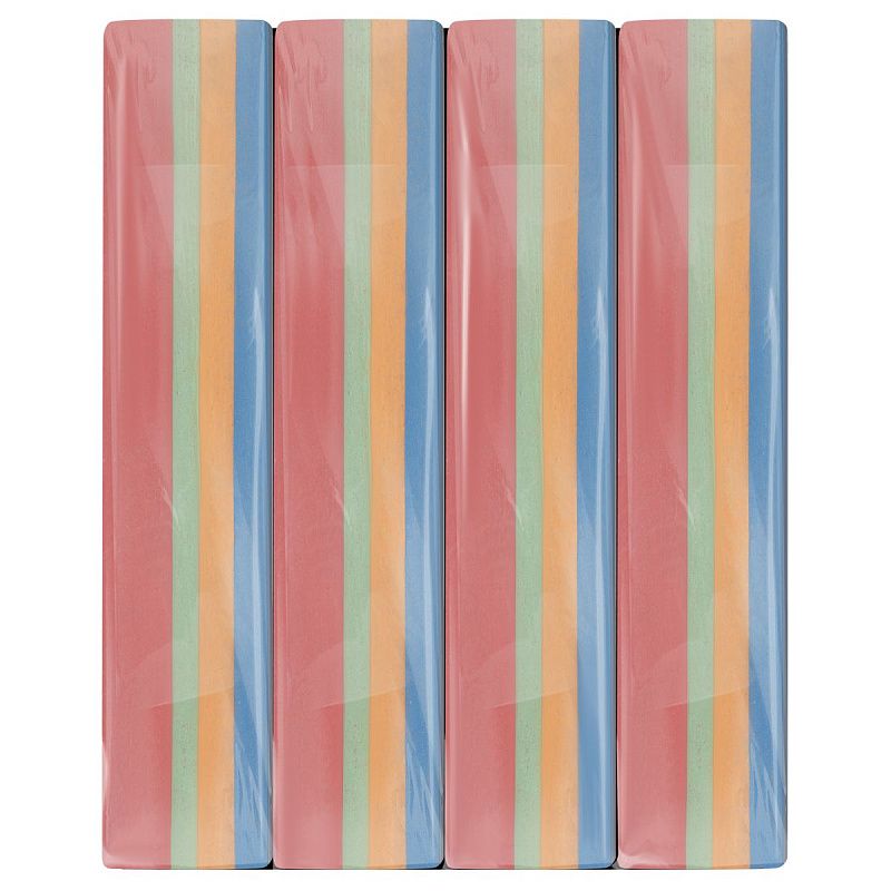 Мелки радужные для асфальта Мульти-Пульти 4цв., 4шт, картонная упаковка с держателем 