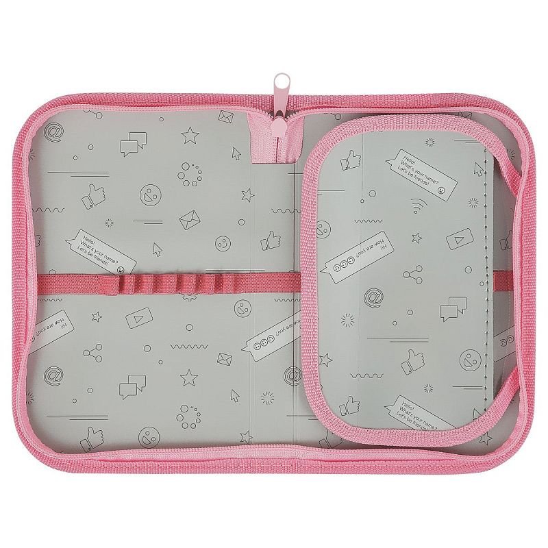 Пенал 1 отделение, 200*130 ArtSpace "Sweet", доп. секция, ткань 