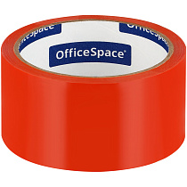 Клейкая лента упаковочная OfficeSpace, 48мм*40м, 45мкм, оранжевая, ШК