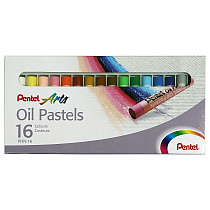 Пастель масляная Pentel, 16 цветов, картон. упаковка
