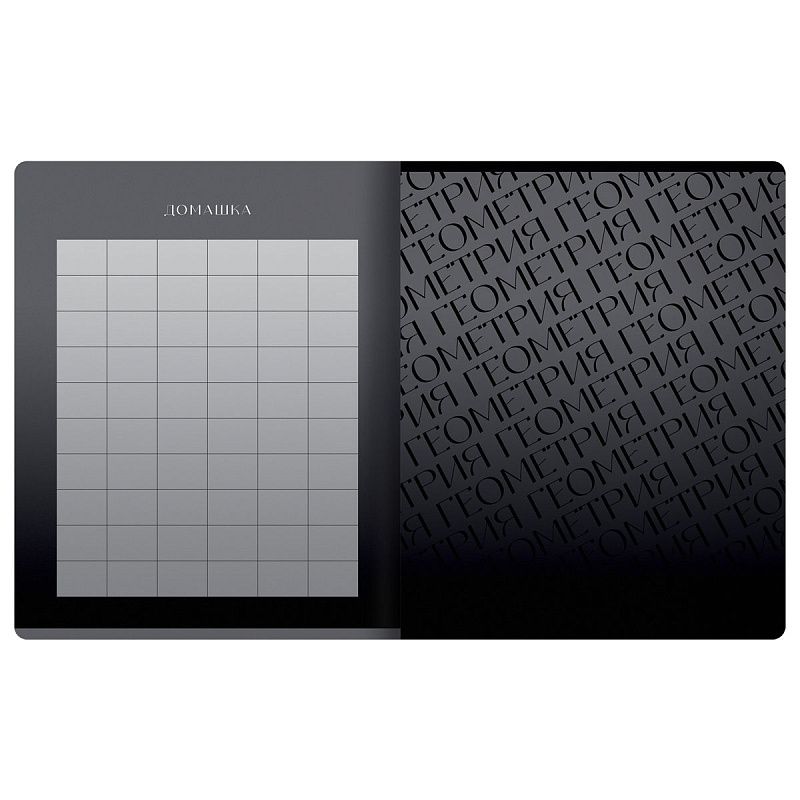 Тетрадь предметная 48л. BG "Темное стекло" - Геометрия, конгрев, твин-лак, 70г/м2