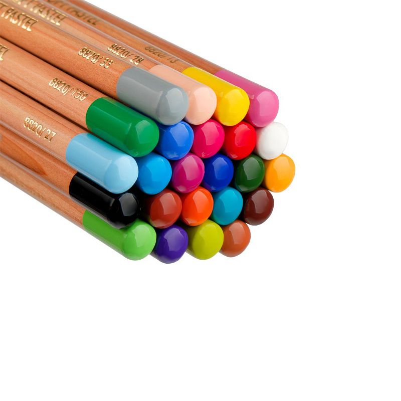 Пастельные карандаши Koh-I-Noor "Gioconda", 24цв., метал. коробка