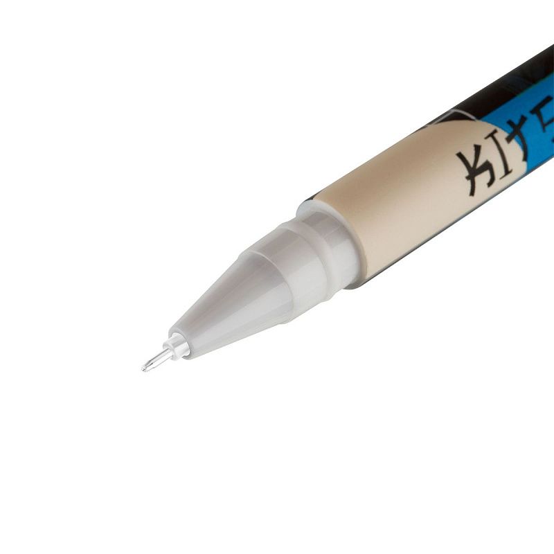 Ручка гелевая стираемая MESHU "Kitsune" синяя, 0,5мм, корпус ассорти 