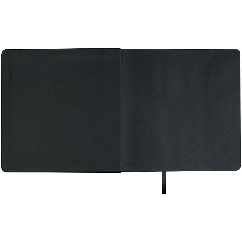 Скетчбук 80л., 200*200 Гамма "Студия", черный, твердая обложка, на резинке, черная, 140г/м2