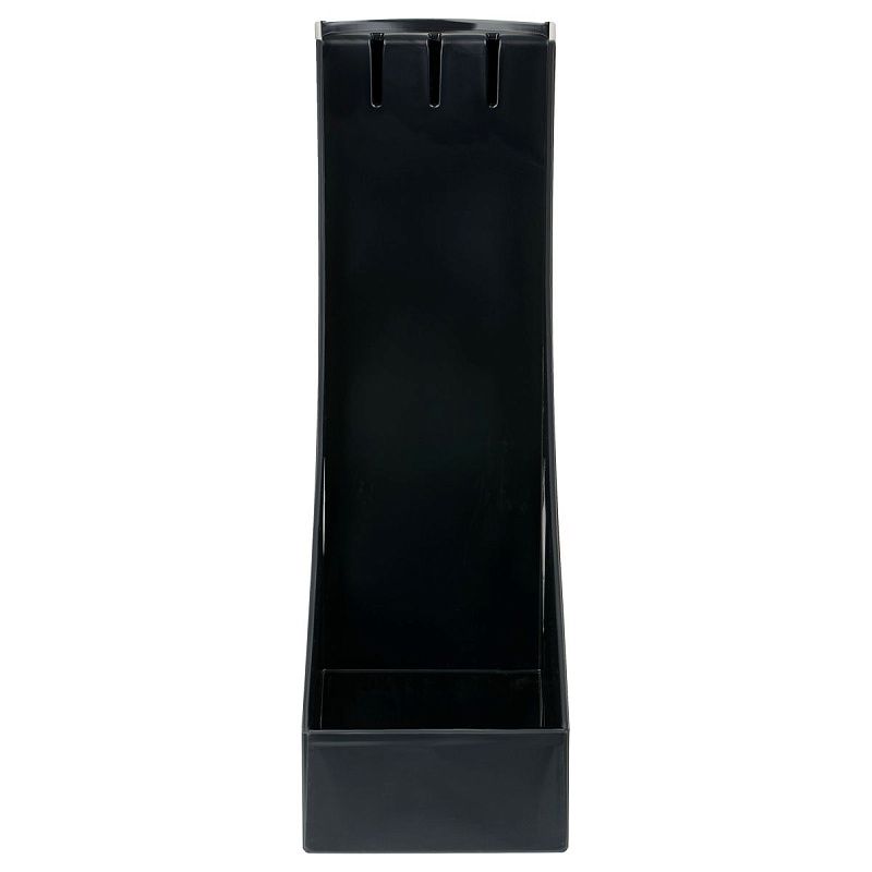 Лоток для бумаг вертикальный СТАММ "Стандарт", черный, ширина 100мм