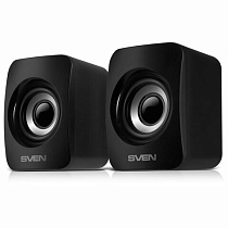 Колонки компьютерные SVEN 130, 2.0, 6 Вт, питание USB, черные, SV-020224