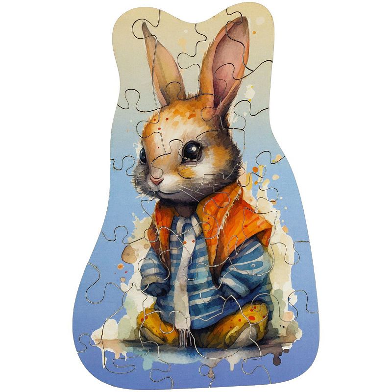 Деревянный пазл в яйце ТРИ СОВЫ "Заяц" 