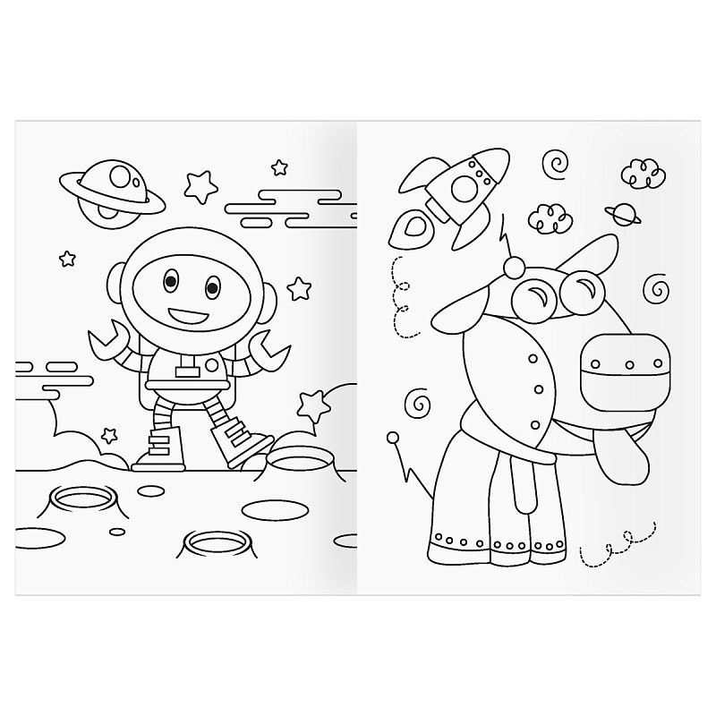 Раскраска А5 ТРИ СОВЫ "Наш друг- робот", 16стр.