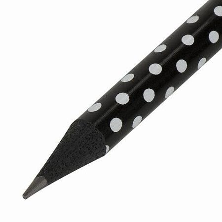 Карандаш чернографитный BRAUBERG "PREMIUM TURKEY", 1 шт., "Dots", НВ, ассорти, дисплей, 181563 