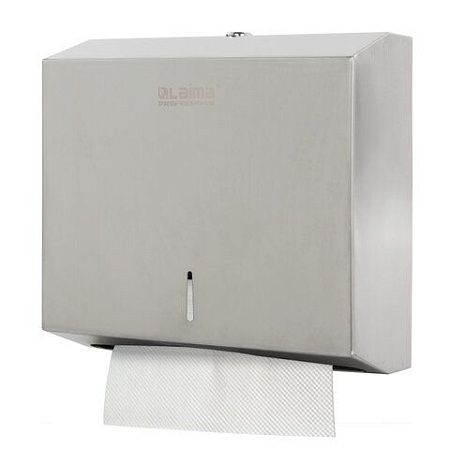 Диспенсер для полотенец LAIMA PROFESSIONAL BASIC (H2) Z-сложения, нержавеющая сталь, матовый, 605050 