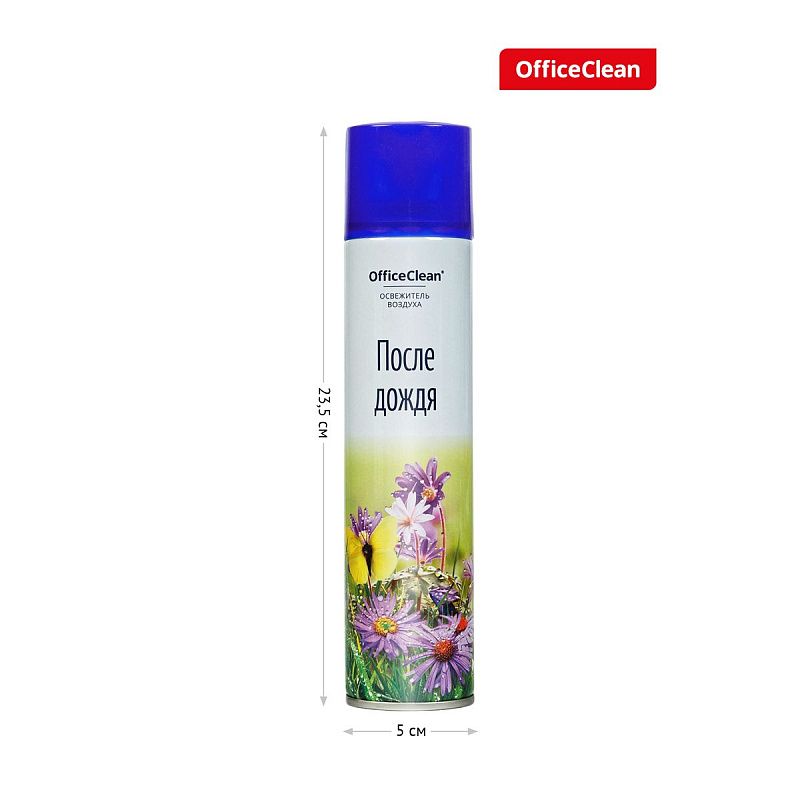 Освежитель воздуха аэрозольный OfficeClean "После дождя", 300мл 