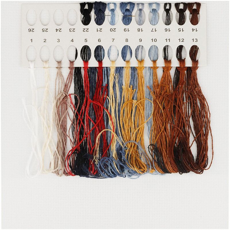 Набор для вышивания крестиком ТРИ СОВЫ "Стильный мишка", 11*20см, пакет с европодвесом