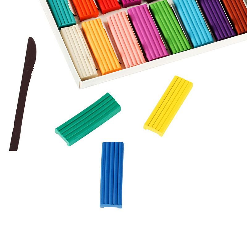 Пластилин Мульти-Пульти "Чебурашка", 18 цветов, 270г, со стеком, картон