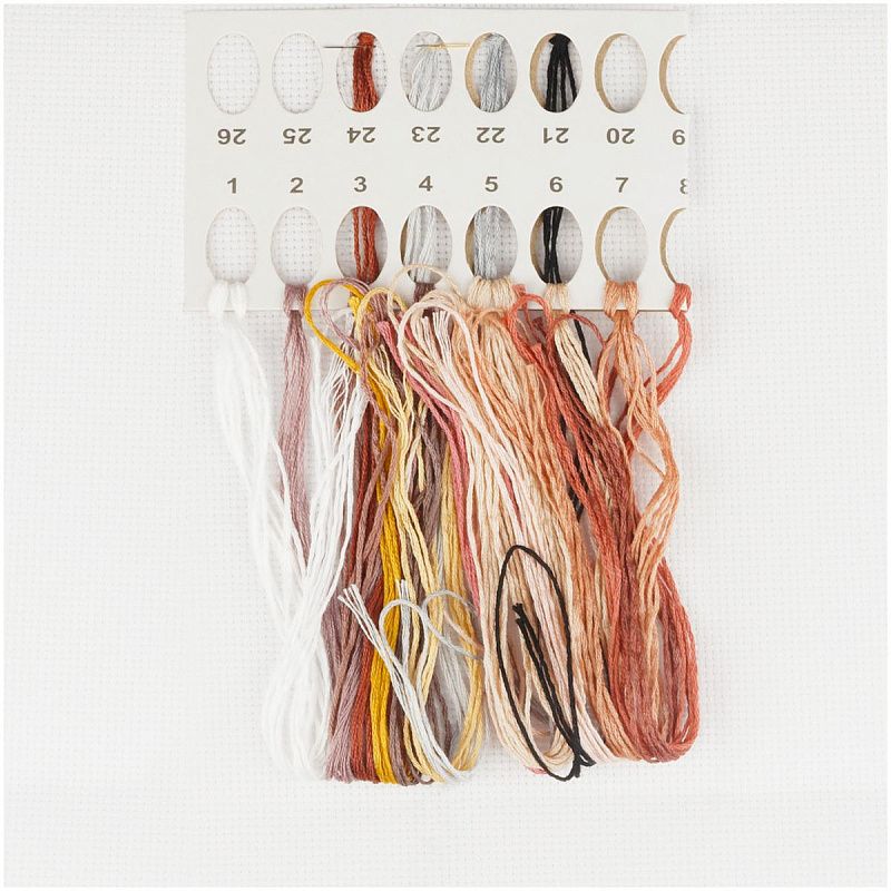 Набор для вышивания крестиком ТРИ СОВЫ "Зайка с какао", 7*13см, пакет с европодвесом