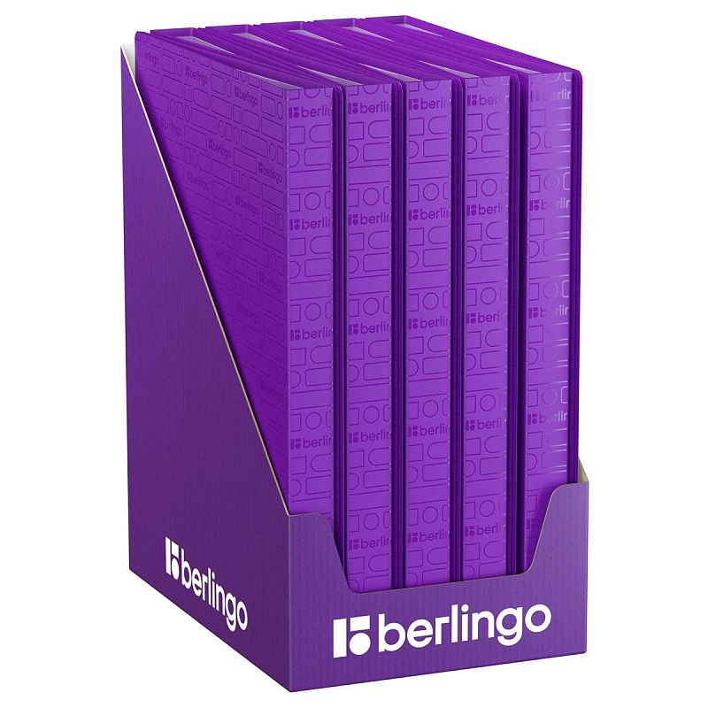 Папка с 40 вкладышами Berlingo "Your Way" А4, 24мм, 600мкм, фиолетовая, с внутр. карманом 