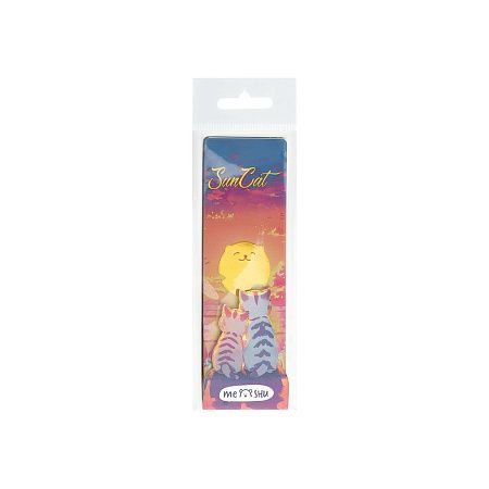 Закладки  для книг, 3шт., 135*45мм, MESHU "Sun Cat" 