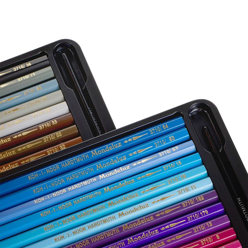Карандаши акварельные Koh-I-Noor "Mondeluz Old Man", 48цв., заточен., кисть+точилка, картон, европодвес