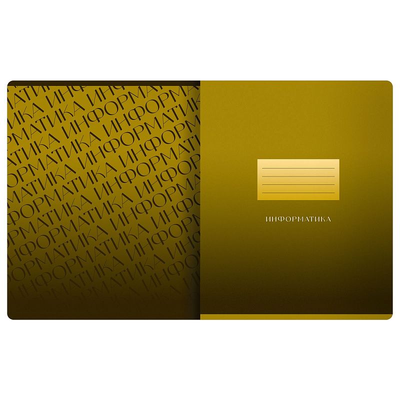 Тетрадь предметная 48л. BG "Темное стекло" - Информатика, конгрев, твин-лак, 70г/м2