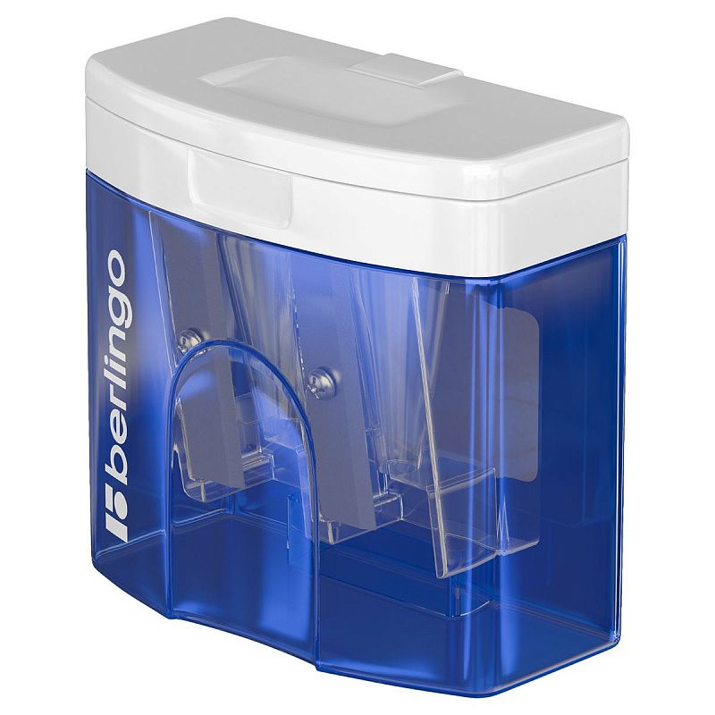 Точилка пластиковая Berlingo "Perfect XL" 2 отверстия, контейнер, ассорти 