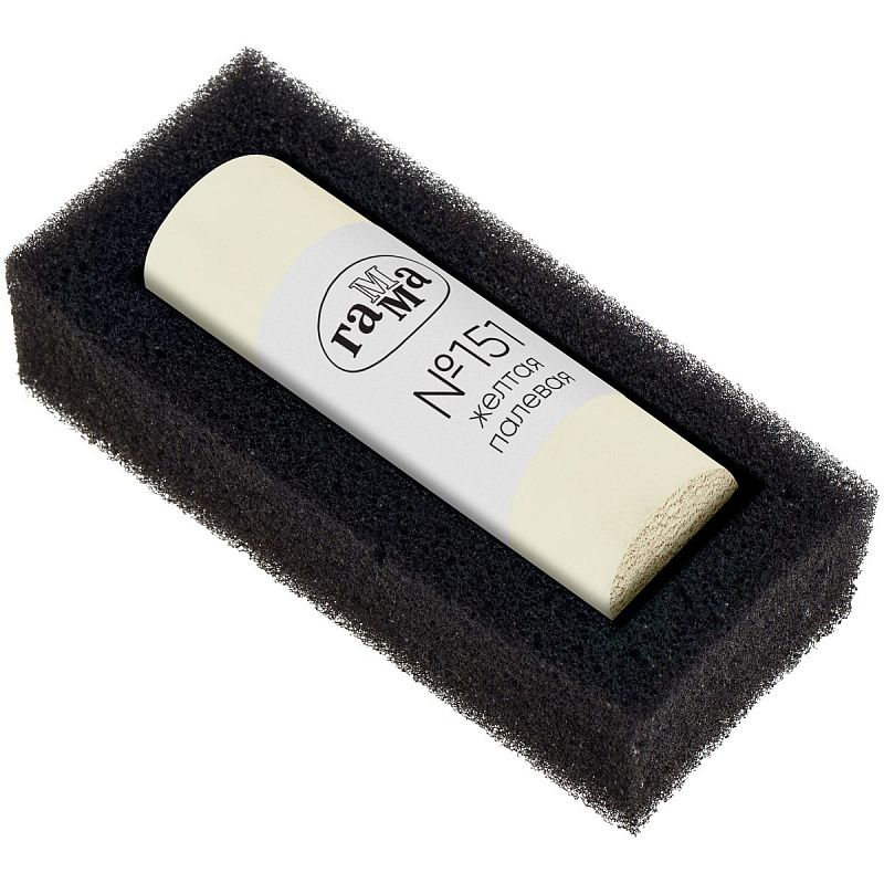 Пастель художественная Гамма, желтая палевая №151, штучная, картон. упаковка