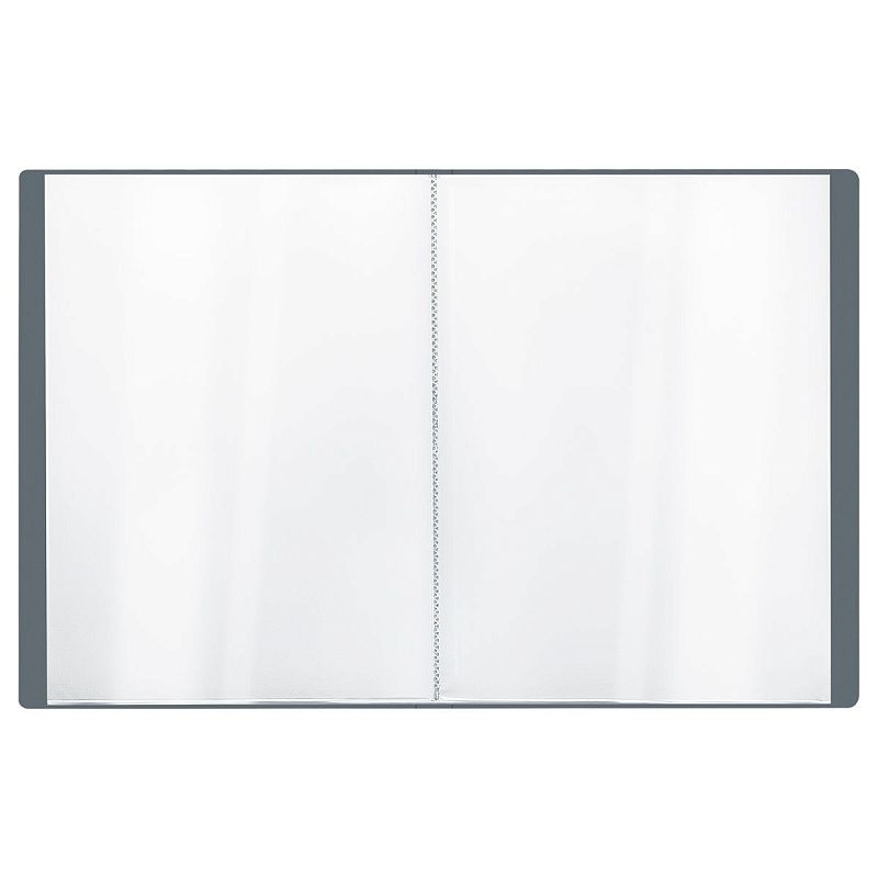 Папка с 30 вкладышами СТАММ А4, 17мм, 500мкм, пластик, серая 