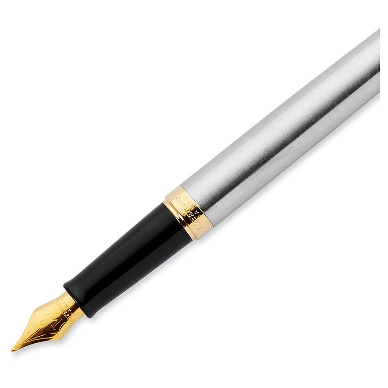 Ручка перьевая Waterman "Hemisphere Stainless Steel GT" синяя, 0,8мм, подарочная упаковка 