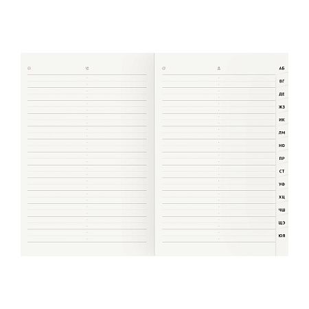 Телефонная книга А5, 80л., кожзам, OfficeSpace "Winner" синий, с вырубкой