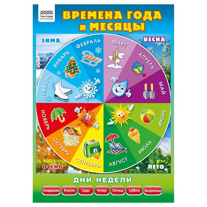 Набор обучающих плакатов ТРИ СОВЫ "Скоро в школу", А4, 10 плакатов