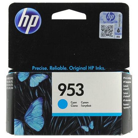 Картридж струйный HP (F6U12AE) Officejet Pro 8710/8210, №953, голубой, ресурс 700 стр., оригинальный 