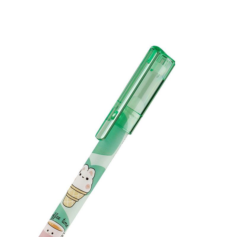 Ручка гелевая стираемая MESHU "Cute sweets" синяя, 0,5мм, корпус ассорти 