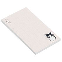 Блок для записей MESHU "Cute cats", 10*17см, 50л., на склейке