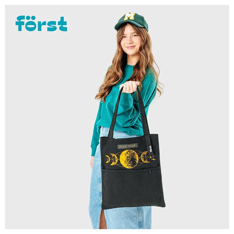 Сумка-шоппер Först "Moon phases" 40*35см, 1 отделение, женская 