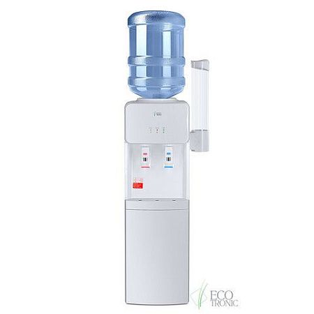 Кулер для воды ECOTRONIC J21-LCE напольный, НАГРЕВ/ОХЛАЖДЕНИЕ ЭЛЕКТРОННОЕ, шкаф, 2 крана белый 12562