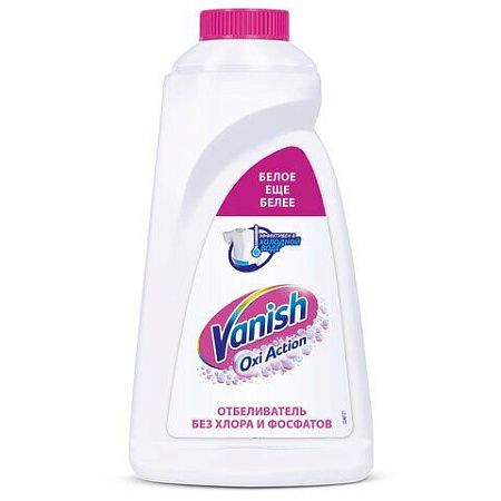Средство для удаления пятен 1 л, VANISH (Ваниш) "Oxi Action", для белой ткани 