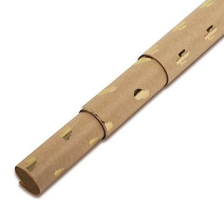 Бумага упаковочная крафт С ЭФФЕКТАМИ НАБОР 3 шт., "Trendy Kraft", 70х100 см, ЗОЛОТАЯ СКАЗКА, 591938