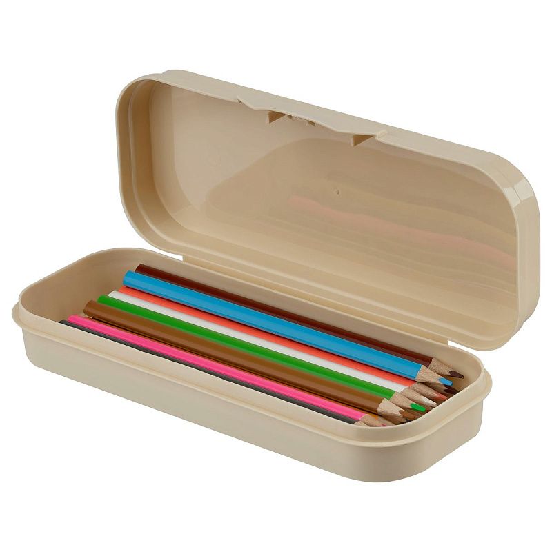 Пенал-футляр, 215*90*43 СТАММ "Хомяки", бежевый 