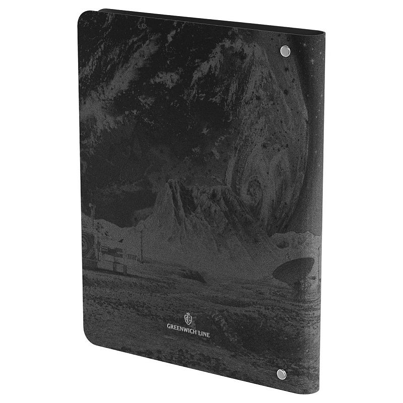 Тетрадь на кольцах А5, 80л. ЛАЙТ, кожзам, Greenwich Line "Surreal", тон. блок